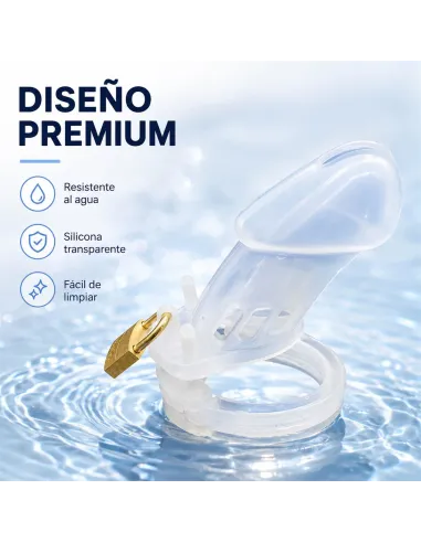 Chastity guardian senior silicone long transparent | Infarta toys | Castidad