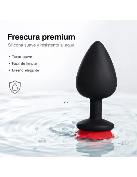 Anal plug flower silicone small red | Infarta toys | Plugs
