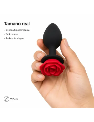 Anal plug flower silicone medium red | Infarta toys | Plugs