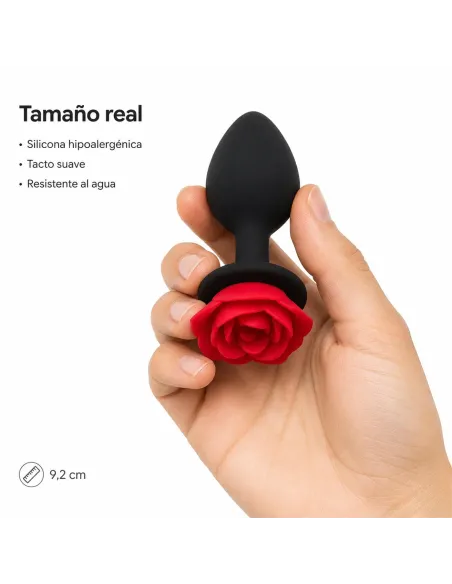 Anal plug flower silicone medium red | Infarta toys | Plugs