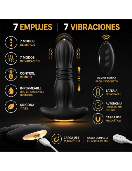 Thrusting anal vibrator shadow shaker | Infarta toys | Vibradores