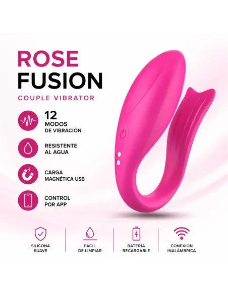 Couple vibrator - app rose fusion | Infarta toys | Estimuladores clítoris