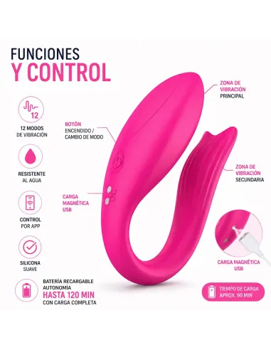 Couple vibrator - app rose fusion | Infarta toys | Estimuladores clítoris