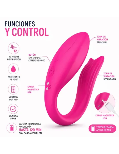 Couple vibrator - app rose fusion | Infarta toys | Estimuladores clítoris