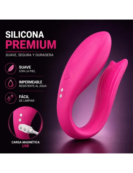 Couple vibrator - app rose fusion | Infarta toys | Estimuladores clítoris