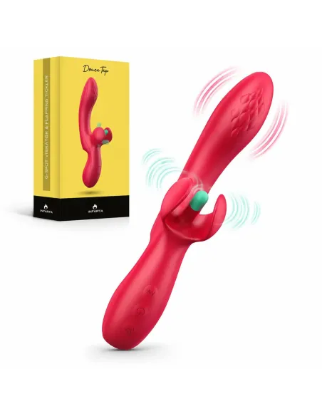 G-spot vibrator with flapping tickler doucetap | Infarta toys | Rabbits