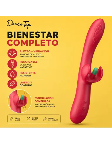 G-spot vibrator with flapping tickler doucetap | Infarta toys | Rabbits