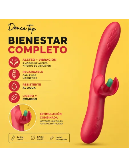 G-spot vibrator with flapping tickler doucetap | Infarta toys | Rabbits