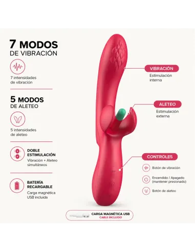 G-spot vibrator with flapping tickler doucetap | Infarta toys | Rabbits