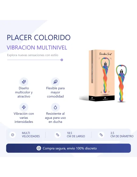 Anal rainbowtwist | Infarta toys | Varitas y bolas