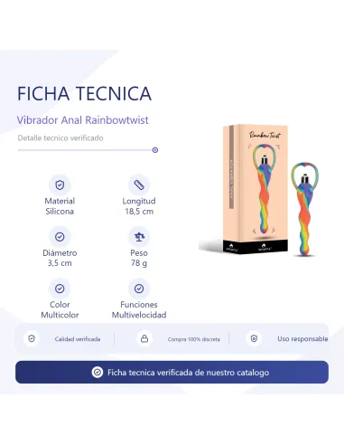 Anal rainbowtwist | Infarta toys | Varitas y bolas