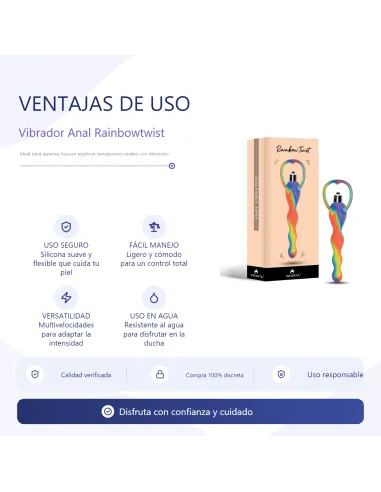 Anal rainbowtwist | Infarta toys | Varitas y bolas