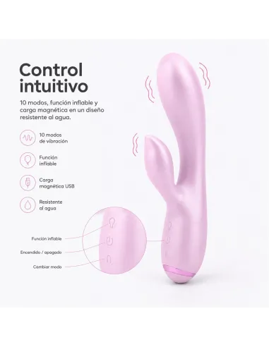 Rabbit vibrator roselix - ¡inflalo y disfrutá lo nuevo! | Infarta toys | Rabbits