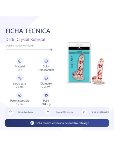 Crystal dildo rubistal | Infarta toys | Realísticos