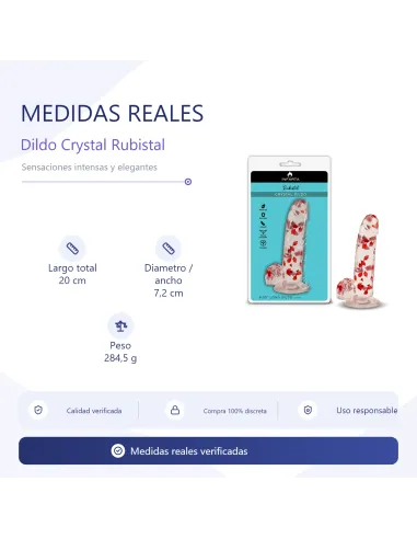 Crystal dildo rubistal | Infarta toys | Realísticos