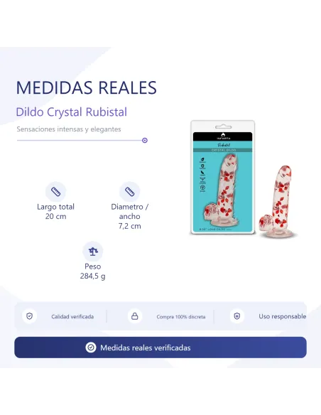 Crystal dildo rubistal | Infarta toys | Realísticos
