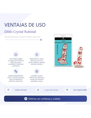 Crystal dildo rubistal | Infarta toys | Realísticos