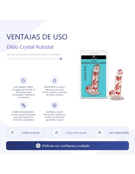 Crystal dildo rubistal | Infarta toys | Realísticos