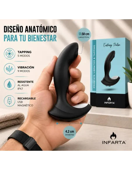 Prostate vibrator ecstasy pulse | Infarta toys | Próstata
