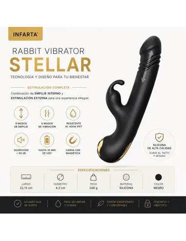 Rabbit vibrator stellar | Infarta toys | Rabbits