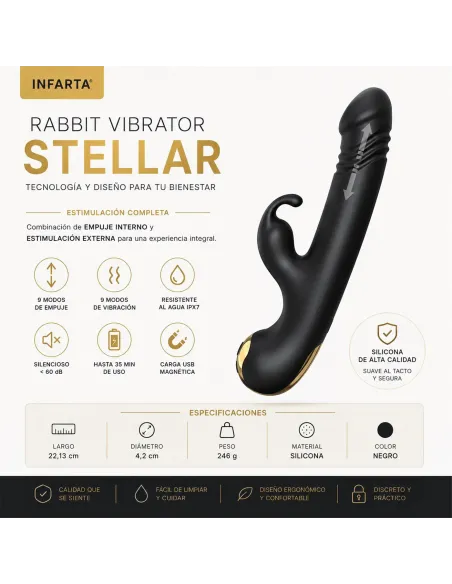 Rabbit vibrator stellar | Infarta toys | Rabbits