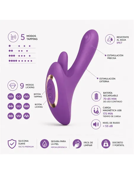 Vibrating tongue & tap nova | Infarta toys | Vibradores