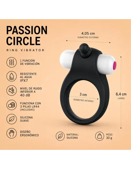 Ring vibrator passion circle | Infarta toys | Anillos