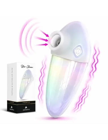 Tapping & suction airpulse star gleam | Infarta toys | Premium