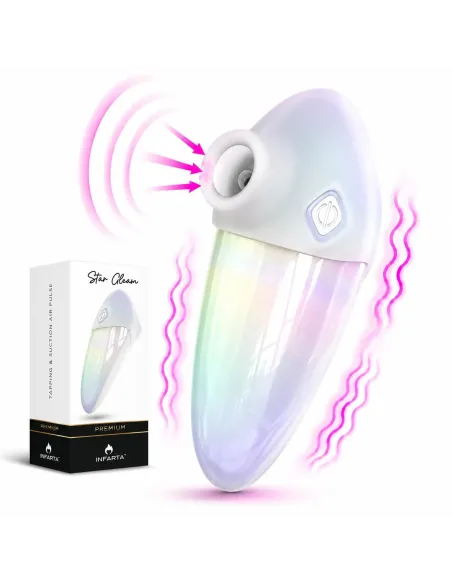 Tapping & suction airpulse star gleam | Infarta toys | Premium