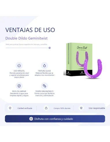 Double dildo geminitwist | Infarta toys | Dildos macizos