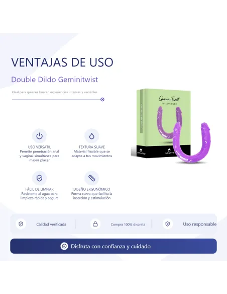Double dildo geminitwist | Infarta toys | Dildos macizos