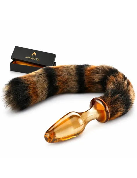 Glass anal tail golden fox | Infarta toys | Plugs
