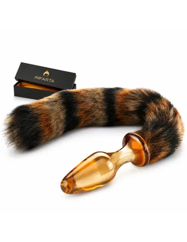 Glass anal tail golden fox | Infarta toys | Plugs