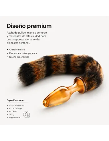 Glass anal tail golden fox | Infarta toys | Plugs