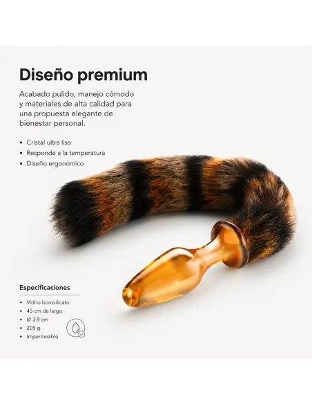 Glass anal tail golden fox | Infarta toys | Plugs