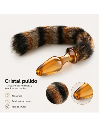 Glass anal tail golden fox | Infarta toys | Plugs