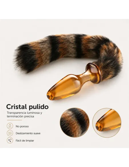 Glass anal tail golden fox | Infarta toys | Plugs