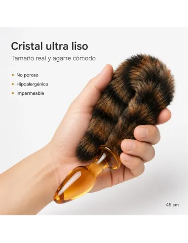 Glass anal tail golden fox | Infarta toys | Plugs
