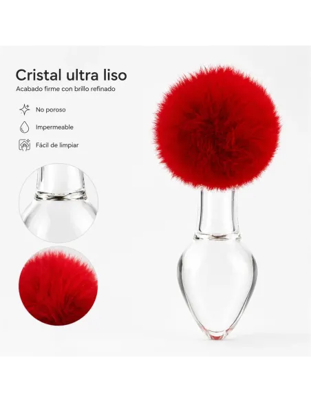 Glass anal plug bunny vellino | Infarta toys | Plugs