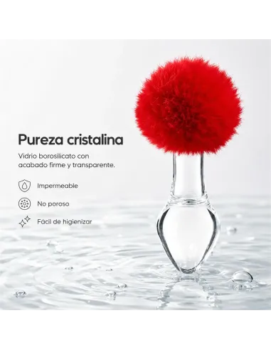 Glass anal plug bunny vellino | Infarta toys | Plugs
