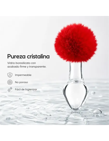 Glass anal plug bunny vellino | Infarta toys | Plugs