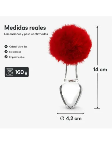 Glass anal plug bunny vellino | Infarta toys | Plugs