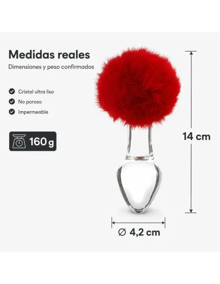 Glass anal plug bunny vellino | Infarta toys | Plugs