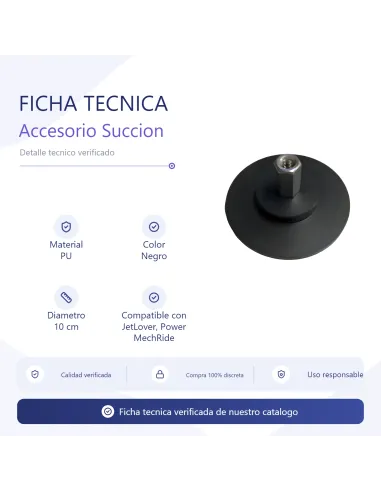 Nylon suction cup accessory for sex machine / jetlover and power mechride compatible | Infarta toys | Sexmachine