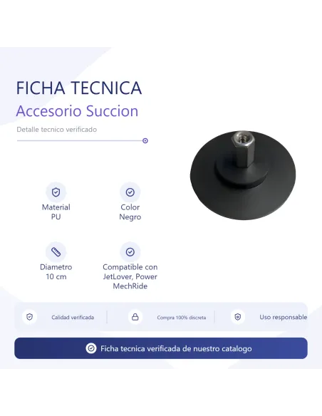 Nylon suction cup accessory for sex machine / jetlover and power mechride compatible | Infarta toys | Sexmachine