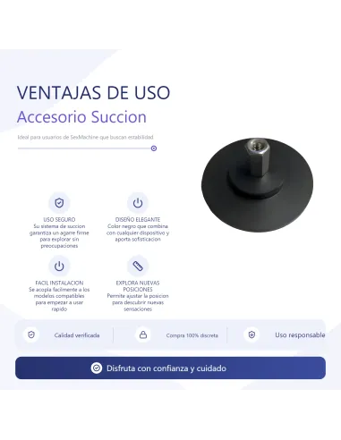 Nylon suction cup accessory for sex machine / jetlover and power mechride compatible | Infarta toys | Sexmachine