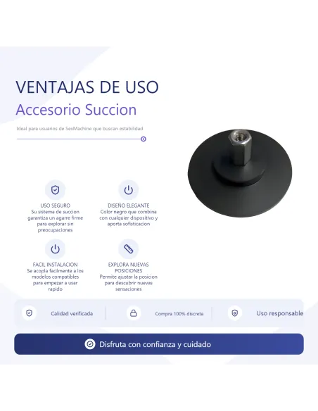Nylon suction cup accessory for sex machine / jetlover and power mechride compatible | Infarta toys | Sexmachine