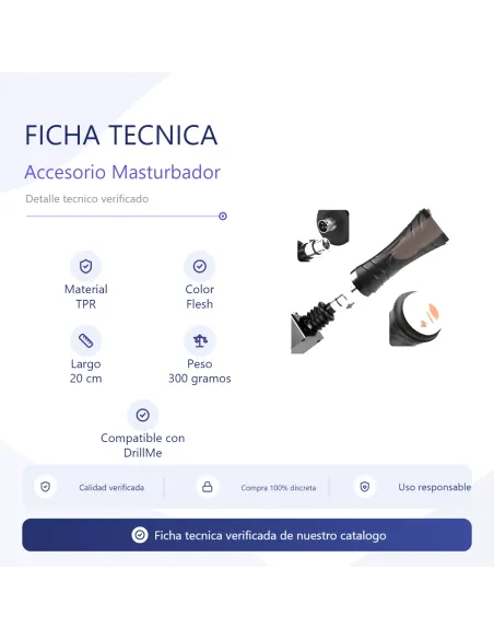 Masturbator accessory for sex machine / drillme compatible | Infarta toys | Sexmachine