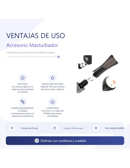 Masturbator accessory for sex machine / drillme compatible | Infarta toys | Sexmachine