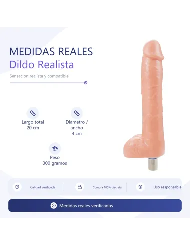 Realistic dildo accessory for sex machine / drillme compatible | Infarta toys | Sexmachine